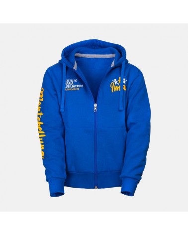 Felpa invernale zip cappuccio