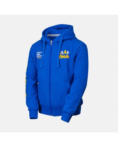 Felpa estiva zip cappuccio